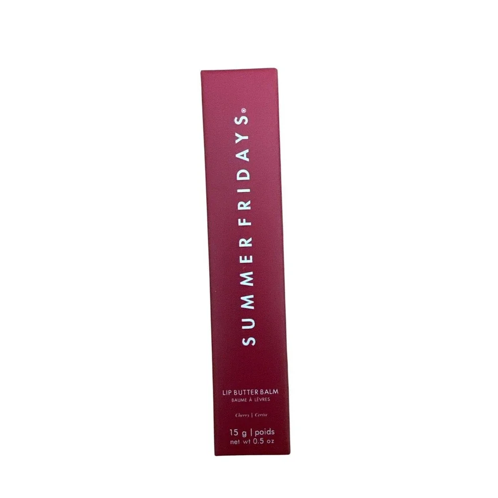 Summer Fridays Lip Butter Balm - Cherry - 0.5oz / 15g - NEW In Box